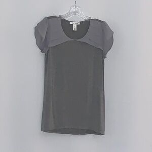 White House Black Market Gray Tee Shirt